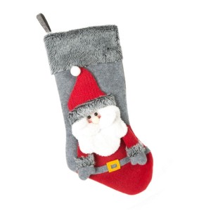ŚWIĄTECZNA SKARPETA NA PREZENTY MIKOŁAJ 50CM