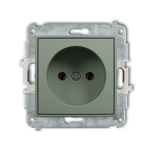 Mechanizm gniazda pojedynczego bez uziemienia 2P (bez przesłon torów prądowych) Karlik MINI szałwiowy 61MGP-1