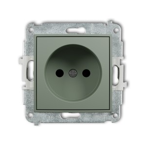 Mechanizm gniazda pojedynczego bez uziemienia 2P (przesłony torów prądowych) Karlik MINI szałwiowy 61MGP-1p
