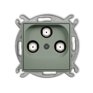 Mechanizm gniazda multimedialnego 3F DATA (Vectra) Karlik MINI szałwiowy 61MGMV