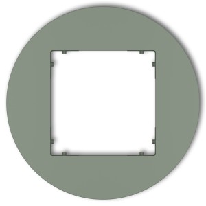 Ramka uniwersalna pojedyncza okrągła z tworzywa Karlik MINI szałwiowy 61MRTO-1