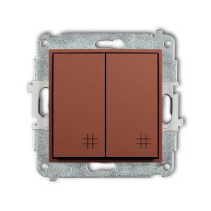 Mechanizm łącznika podwójnego krzyżowego Karlik MINI terakota 63MWP-66