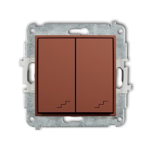 Mechanizm łącznika podwójnego schodowego Karlik MINI terakota 63MWP-33
