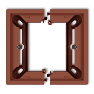 Puszka natynkowa pojedyncza, składana MINI Karlik MINI terakota 63DPU-1
