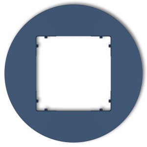 Ramka uniwersalna pojedyncza okrągła z tworzywa Karlik MINI navy blue 64MRTO-1