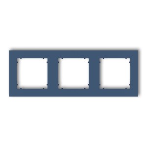 Ramka uniwersalna potrójna kwadratowa z tworzywa Karlik MINI navy blue 64MR-3