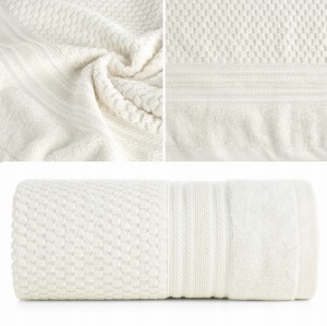 Zestaw ręczników: 50x90 cm + 70x140 cm – kremowy DAVOS