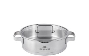 Gerlach PRESTIGE Plus Garnek z pokrywką (płaski) 24 cm - 2,5 l