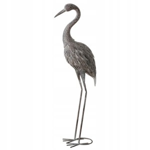 Dekoracyjna figura flaminga z metalu – duża ozdoba do domu i ogrodu 92 cm