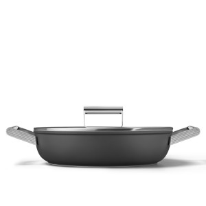 Smeg DPF2812BLM Głęboka patelnia 28 cm Czarny (mat)