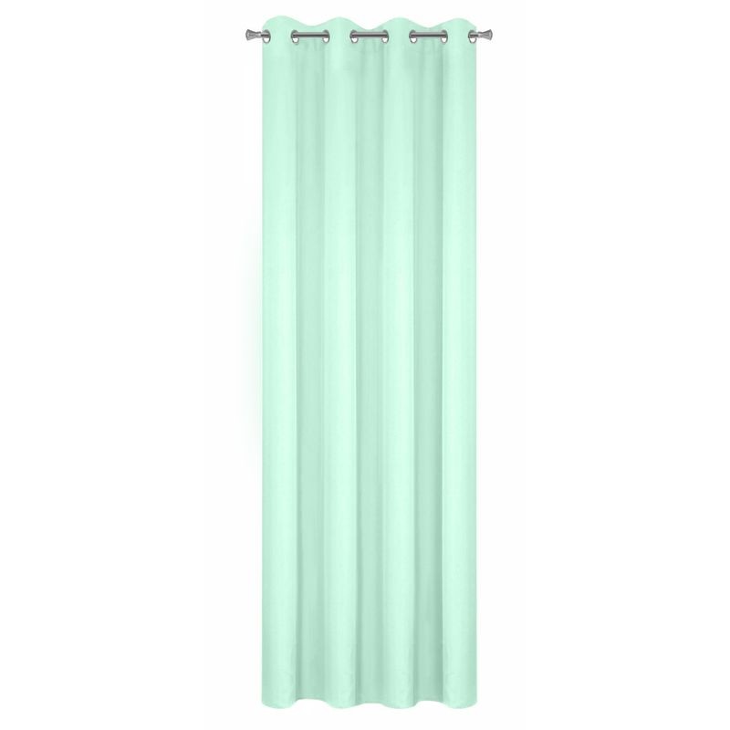 ZASŁONA NA PRZELOTKACH GŁADKA 140X250 JASNOMIĘTOWA