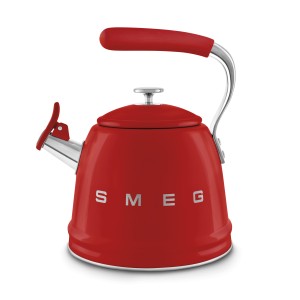 Smeg 50's Style 'Czajnik z jednotonowym gwizdkiem Czerwony WKF01RD