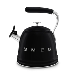 Smeg 50's Style 'Czajnik z jednotonowym gwizdkiem Czarny WKF01BL