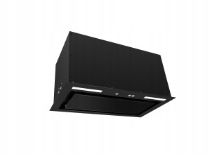 Okap podszafkowy Ciarko Luno Czarny 52 cm czarny mocny cichy led pilot