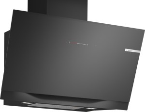 Bosch Serie 8, Okap naścienny 90 cm, Czarny, tryb recyrkulacji DWK91LT60