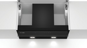 Siemens iQ500 Okap do zabudowy 60 cm z czarnego szkła LJ67BAM60