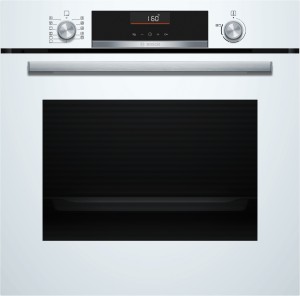 Bosch Serie 6 Piekarnik do zabudowy 60 cm z funkcją Air Fry, Biały HBG536EW4