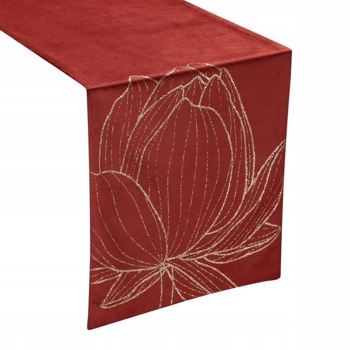 OBRUS BIEŻNIK WELUR VELVET 35X140 CM CEGLANY