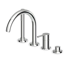 Gill Bateria wannowa 4-otworowa chrom ZGL502 Zucchetti