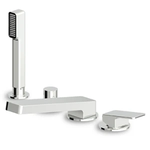 Jingle Bateria wannowa 4-otworowa ZIN450.C3 nikiel szczotkowany Zucchetti