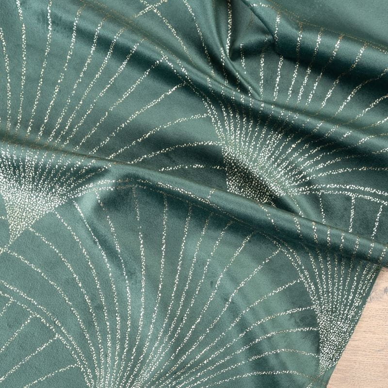 OBRUS WELUR VELVET BIEŻNIK 35X140 CM CIEMNOMIĘTOWY
