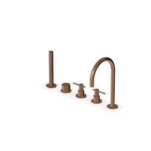 Mikser wannowy Zuchetti ZHL511.XP21, stal nierdzewna, XP21 Brushed Chocolate Zucchetti
