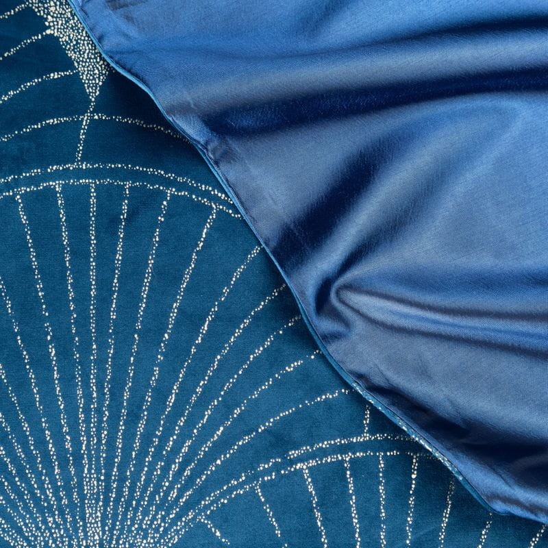 OBRUS WELUR VELVET BIEŻNIK 35X140 CM GRANATOWY