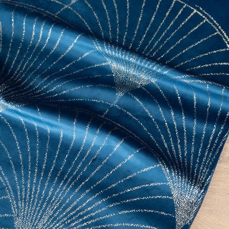OBRUS WELUR VELVET BIEŻNIK 35X140 CM GRANATOWY