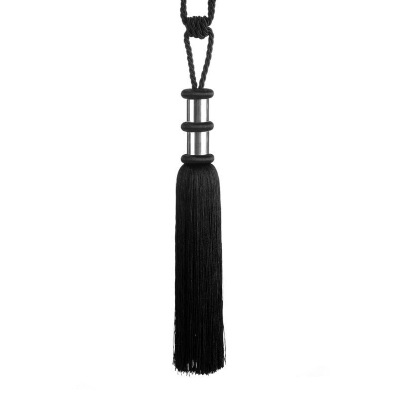 SZNUR UPINACZ DO ZASŁON CHWOST 78X38 CM CZARNY