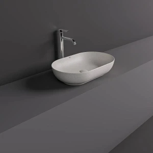 Rak BATCT5500600A Umywalka Rak BATU MICA WHITE na blat 350x550 mm