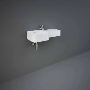 Rak PETWB47701AWHA Umywalka Rak PETIT Biała Alpine Kwadratowa