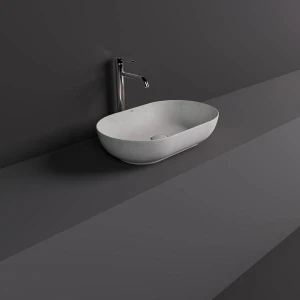 Rak SKICT5500627A Umywalka nablatowa Rak SKIN z białego betonu