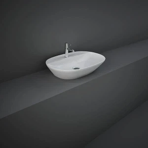 Rak VARCT36001AWHA Umywalka nablatowa Alpine White Owalna