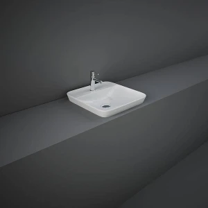 Rak VARDI44201AWHA Umywalka Rak VARIANT Biała Kwadratowa 420x420 mm