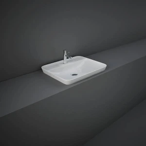 Rak VARDI55501AWHA Umywalka Rak VARIANT Biała Prostokątna 550x420 mm