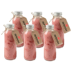 6x MAŁE BUTELKI SZKLANE 250 ml NA SOK PRZETWORY OLIWĘ NALEWKI Z ZAKRĘTKĄ