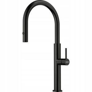 Bateria kuchenna Franke Pescara J pull-out spray Czarna Stal 115.0741.695