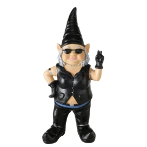 Figurka ogrodowa krasnal kobieta rockowa 27 cm ozdoba