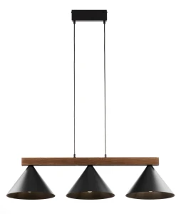 DECO 3 lampa wisząca czarny/ciemny brąz  Sigma lighting