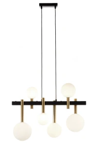 AKORD 6 zwis czarny/złoty szczotkowany  Sigma lighting