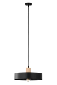 RIF wood 1 L czarny/drewno naturalne  Sigma lighting