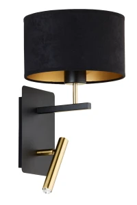 MARII kinkiet czarny/złoty  Sigma lighting