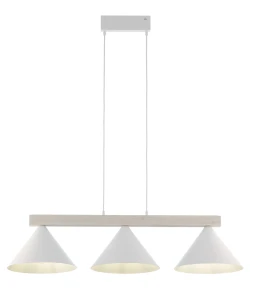 DECO 3 lampa wisząca biały/drewno bielone  Sigma lighting