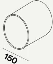 Łącznik okrągły Falmec do rur fi 150 mm KACL.380