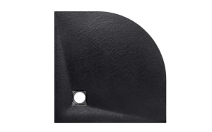 Besco Brodzik prysznicowy półokrągły Vexo Black BVB-80-80-P