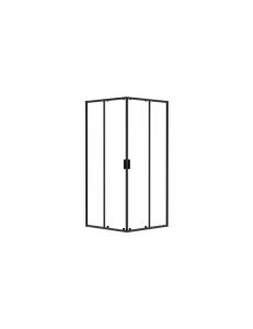 Besco Kabina prysznicowa kwadratowa Zarya Black ZKB-80-190-C