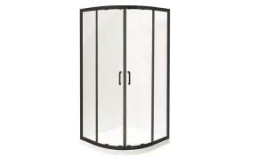 Besco Kabina prysznicowa półokrągła Modern Black 190 MPB-90-190-C