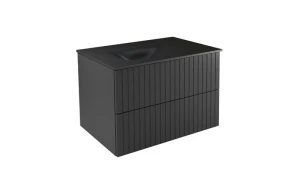 Besco Zestaw szafka Akya Linea gun metal z umywalką gun metal #KAL-66-GGB