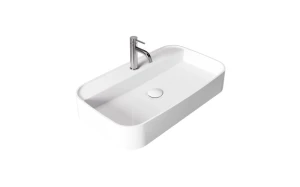 Besco Umywalka nablatowa ceramiczna Assos Cera-Line 70 White