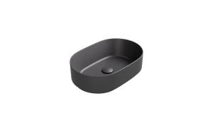 Besco Umywalka nablatowa ceramiczna Lova Cera-Line 46 Matt Gun Metal
